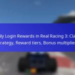 Daily Login Rewards in Real Racing 3: Claim strategy, Reward tiers, Bonus multipliers