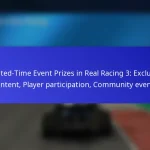 Limited-Time Event Prizes in Real Racing 3: Exclusive content, Player participation, Community events