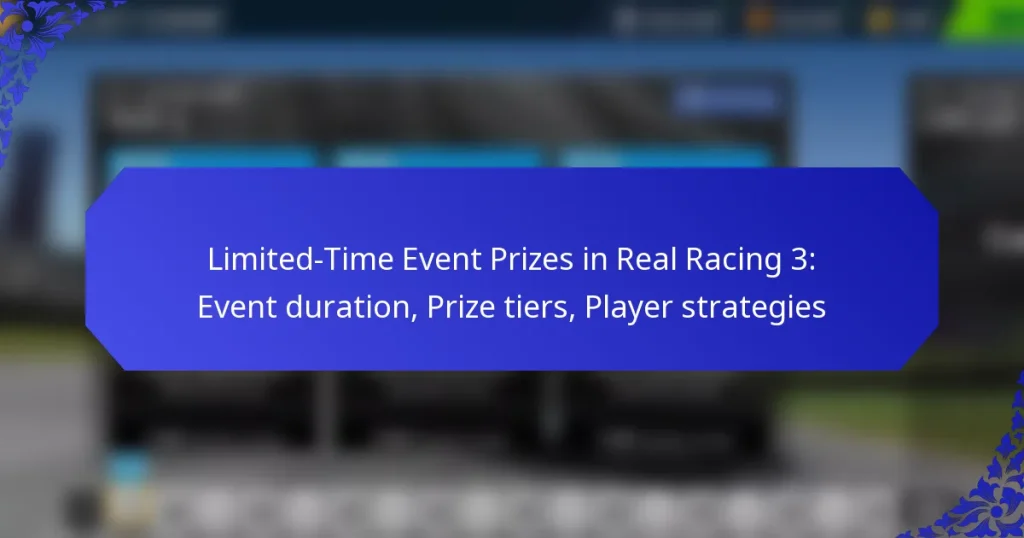 Limited-Time Event Prizes in Real Racing 3: Event duration, Prize tiers, Player strategies