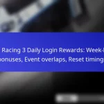 Real Racing 3 Daily Login Rewards: Week-long bonuses, Event overlaps, Reset timings