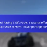 Real Racing 3 Gift Packs: Seasonal offers, Exclusive content, Player participation
