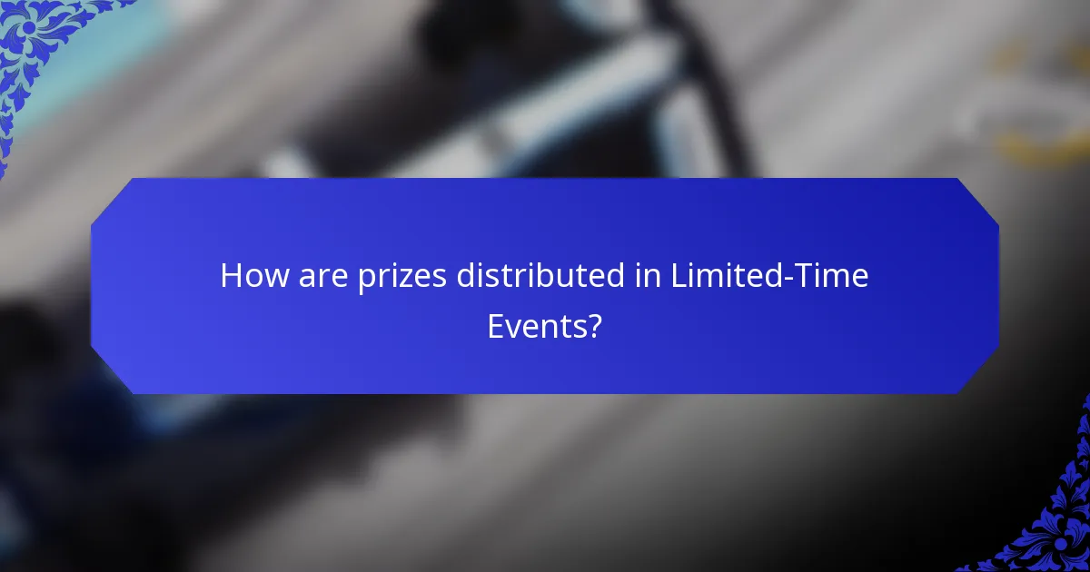 How are prizes distributed in Limited-Time Events?