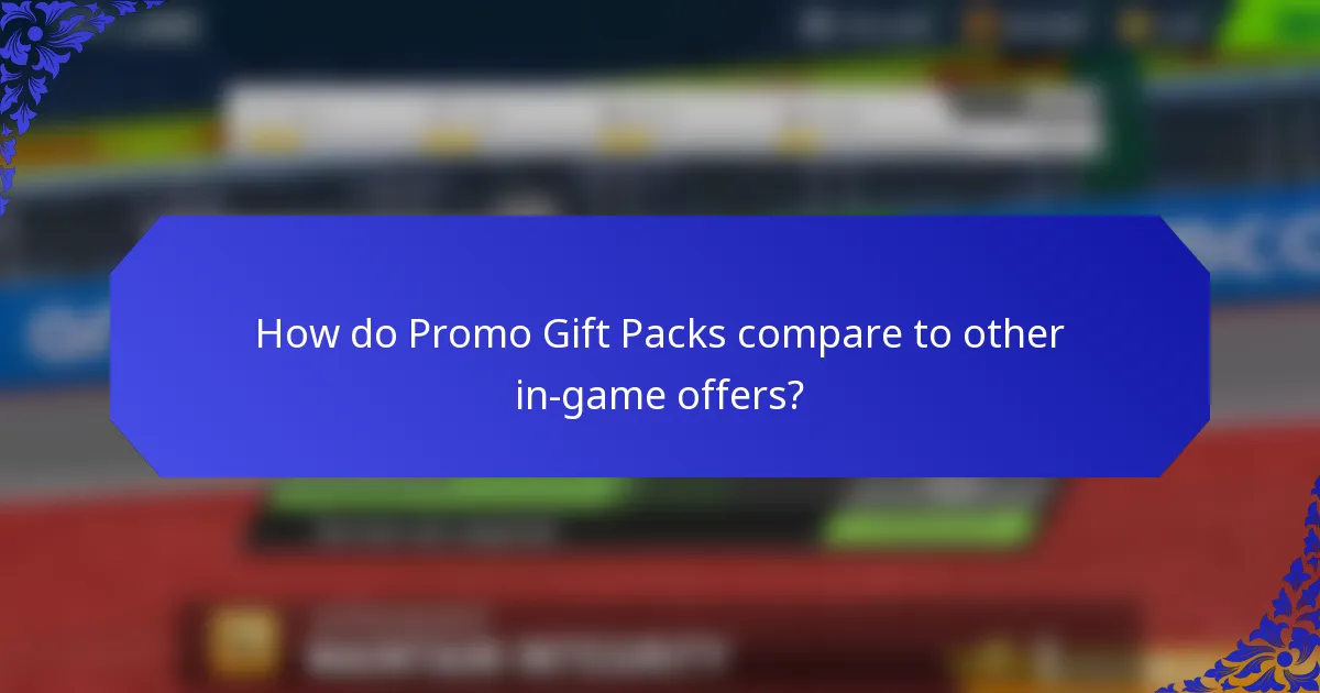 How do Promo Gift Packs compare to other in-game offers?